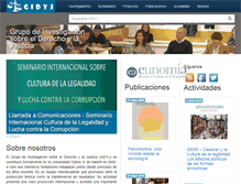 Tablet Screenshot of derechoyjusticia.net